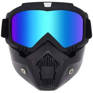 Afbeelding van Motor Masker met Bril - Skibril - Scooter - Snowboardbril - Airsoft Masker - Multifunctioneel Ski Bril -