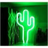 Afbeelding van LED Cactus Lamp – Neon Groen – Wandmontage - USB & Batterij – Sfeerverlichting voor Mancave, Bar
