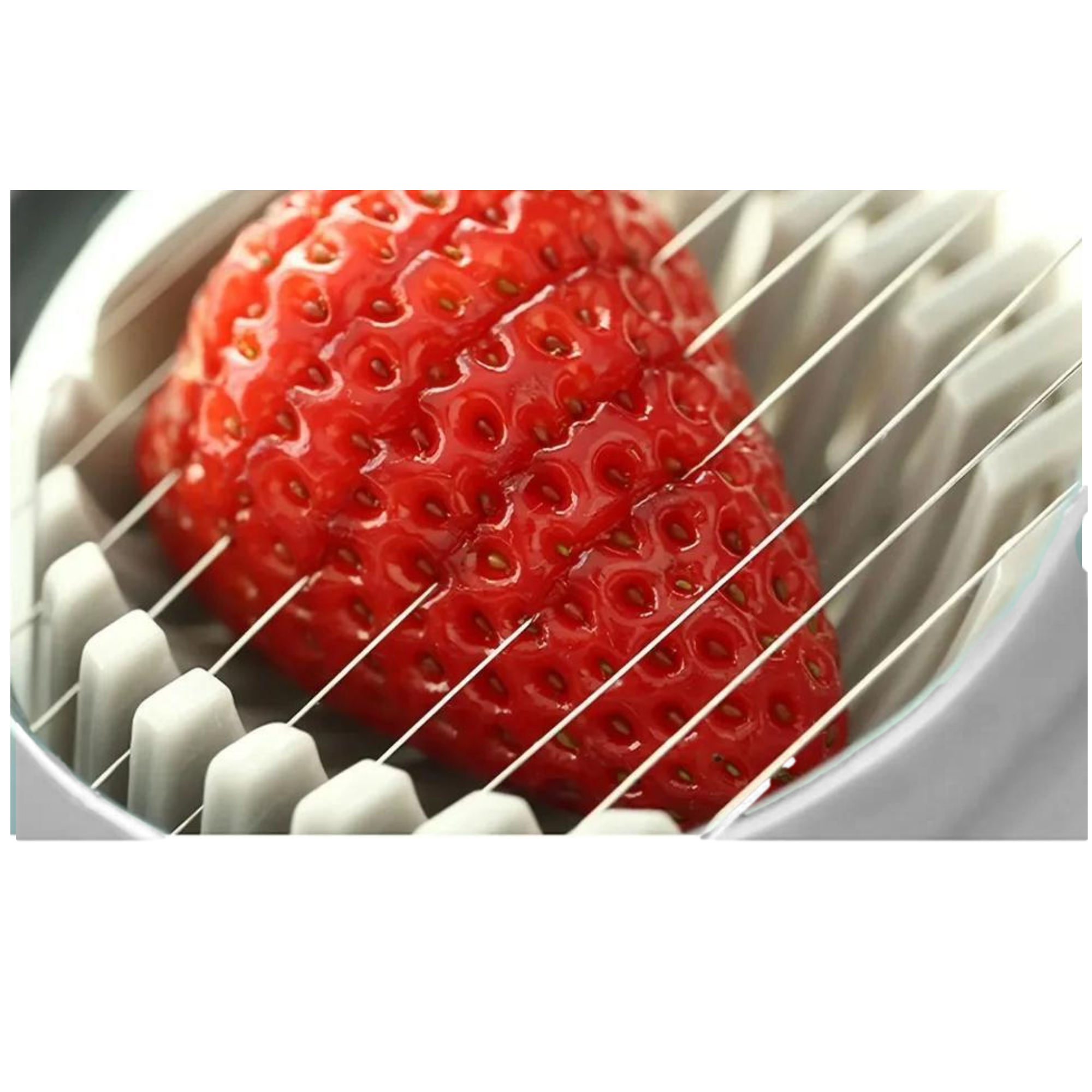 Afbeelding van Bewello - Ei Snijder / Eiersnijder - Vaatwasserbestendig - RVS Draad & BPA vrij - Grijs - Eisnijder