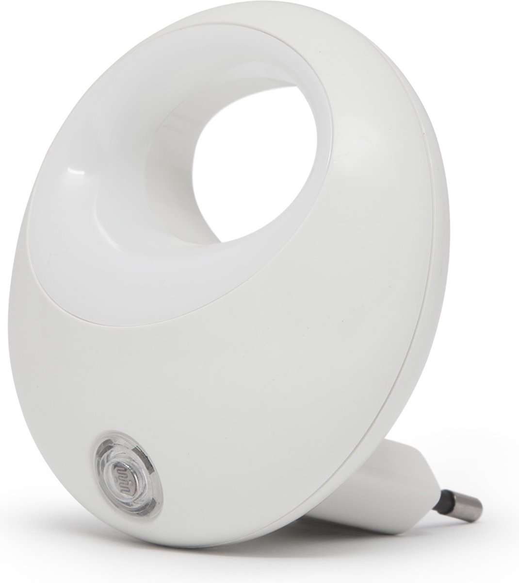 Afbeelding van Nachtlampje Stopcontact Stekkerlamp - Wit - Automatisch met Dag/Nacht Sensor - Voor Kinderen / Volwassenen -