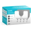 Afbeelding van Bewello® - Handdoekrek Badkamer Zelfklevend met 4 haken - Design Ophangsysteem voor Douche of Keuken -