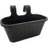 Afbeelding van Rechthoekige Hangende Kunststof Balkon Plantenbak/Bloembak met Haken - Bloempot voor Reling - 38 x 18 x 18 cm
