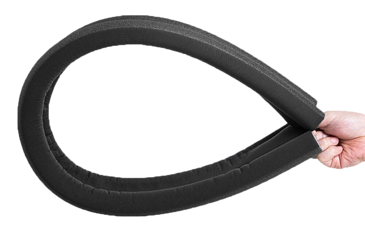 Afbeelding van HSXL Dubbele Tochtstopper voor Deur - 91 cm - Op maat te knippen - Zwart - Tochtrol voor binnen Deuren -