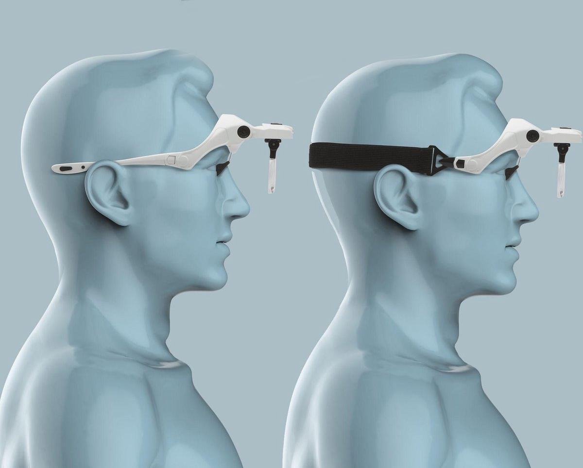 Afbeelding van Handy - Vergrootglas Bril - Loepbril met LED verlichting - met 5 lenzen - met Elastische band én Brilframe -