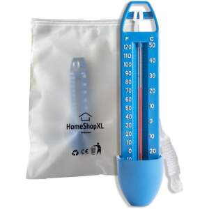 Afbeelding van Zwembad Thermometer - Blauw met Touw - Water Thermometer - voor o.a. Babybad, Bad, Zwembad, Bubbelbad - b27e