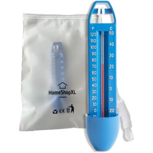 Afbeelding van Zwembad Thermometer - Blauw met Touw - Water Thermometer - voor o.a. Babybad, Bad, Zwembad, Bubbelbad - b27e