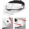 Afbeelding van Vergrootglas Bril - Loepbril met LED verlichting - met 5 lenzen - Loeplamp Hoofdband - voor Diamond Painting,
