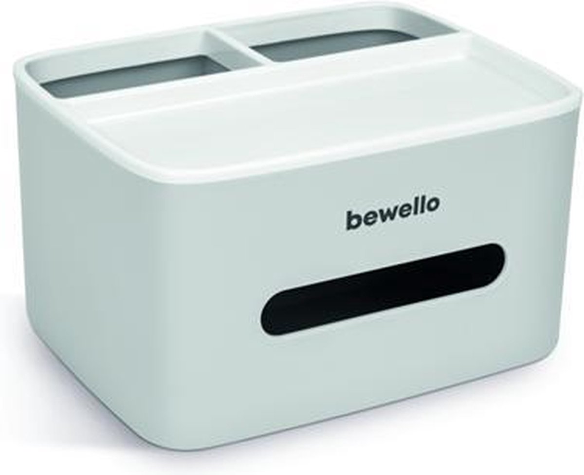 Afbeelding van Bewello® - Tissuebox / Tissuehouder - Tissuedoos met Organizer - 205 x 160 x 120 mm - b2ed 31de 4b73 b6b6
