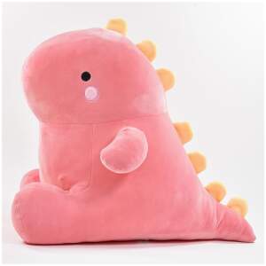Afbeelding van Kussen Dinosaurus Knuffel - Dino Squish Plushie Kinderkussen - Kind Knuffelkussen Zachte Plush - 40cm - Roze