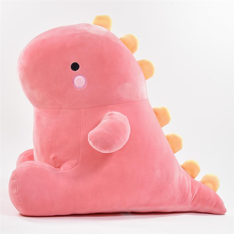 Afbeelding van Kussen Dinosaurus Knuffel - Dino Squish Plushie Kinderkussen - Kind Knuffelkussen Zachte Plush - 40cm - Roze