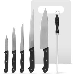 Afbeelding van Messenset met Snijplank en Messenslijper - 7-delig - b4e1 2f1e 465c af27 9a89085b1a6c