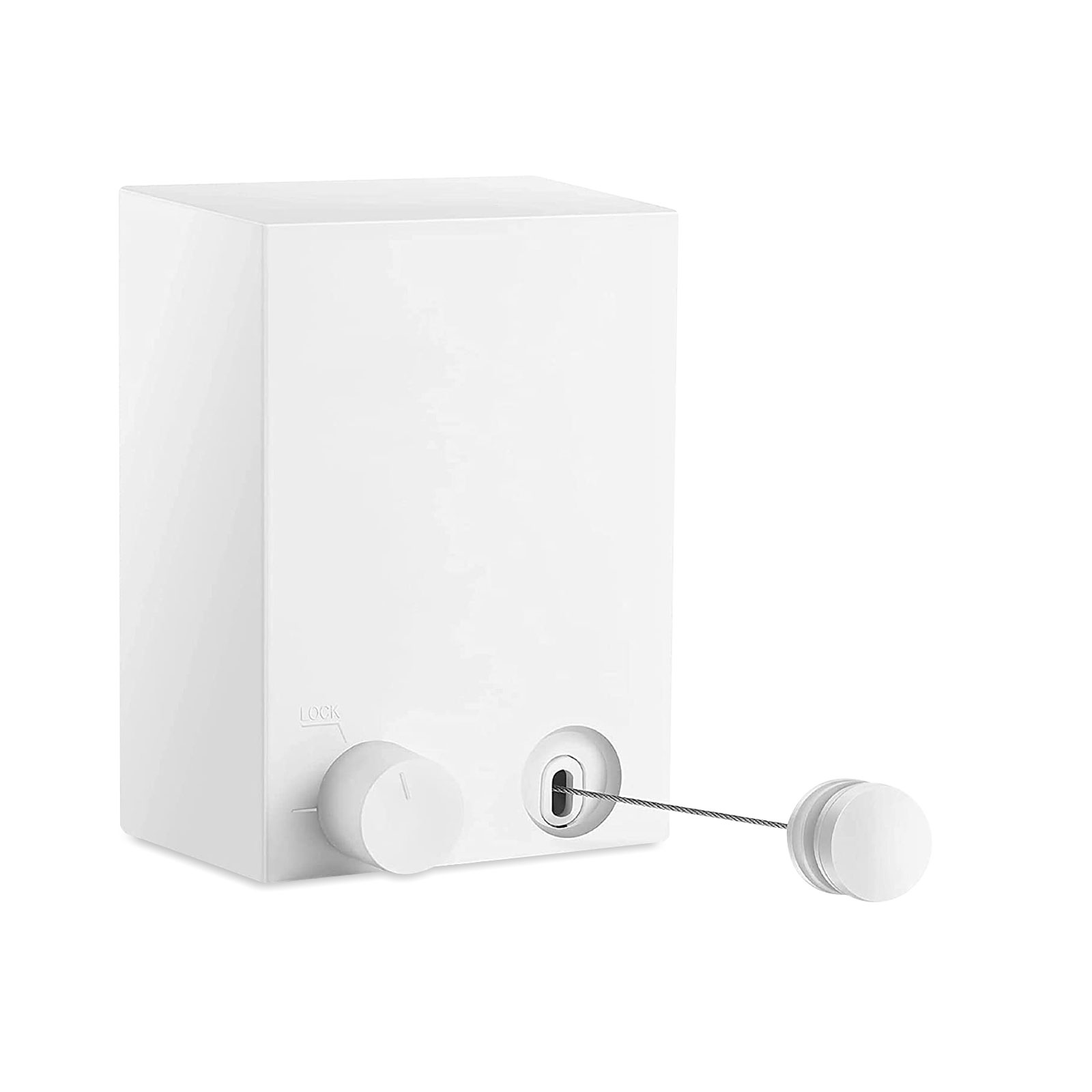 Afbeelding van Bewello - Waslijn Uittrekbaar - Waslijndraad met stalen kern - Wasdraad - Wasrek alternatief - Roldrooglijn -