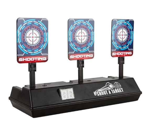 Afbeelding van Elektrische Schietschijf - Digitaal Doelwit Met Drie Schiet Targets - Met LCD Score Bord - b849 f4d7 48e8
