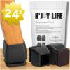 Afbeelding van N'JOY LIFE - 24x Premium Stoelpoot beschermers Flexibel - Stoelpootdoppen 19x19 tot 26x26 mm voor