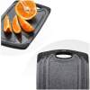 Afbeelding van 3 delige Kunststof Snijplanken Set Zwart met Antislip Handvaten – met Grote Snijplank van 40x24cm - b995