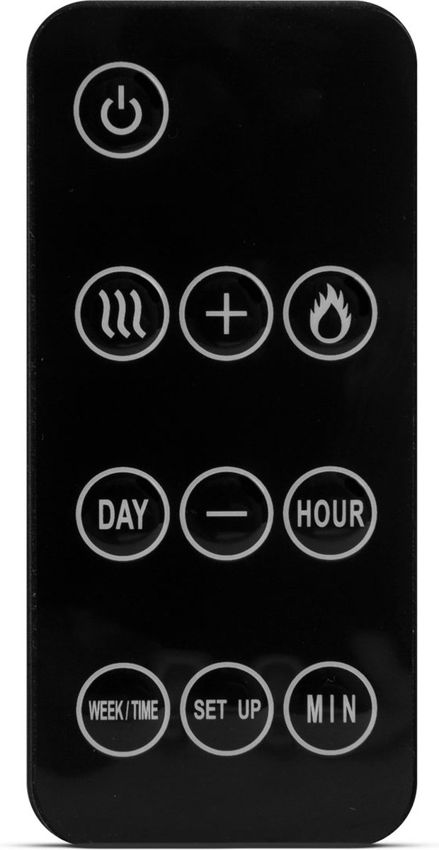 Afbeelding van Elektrische Verwarming Sfeerhaard - Open Haard met Afstandbediening - Gebogen - 950 tot 2000W - Tot 30m2 -