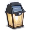 Afbeelding van Landelijke Hangende Tuin Lantaarn met LED Bol lamp Solar - Windlicht op Zonne-Energie - Wandlamp voor Buiten