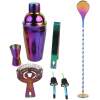 Afbeelding van Cocktail Shaker Set Regenboog- 8 delig - Cocktail shaker 500ML - Cocktail - Roestvrijstaal - Cocktails Maken
