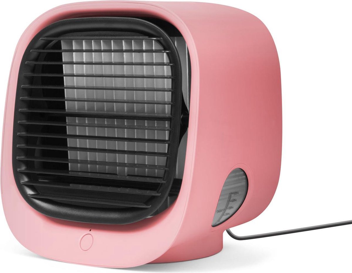 Afbeelding van Bewello® - Mini Ventilator voor Bureau - USB Ventilator met Luchtkoeler - Kleine Tafelventilator Airco -