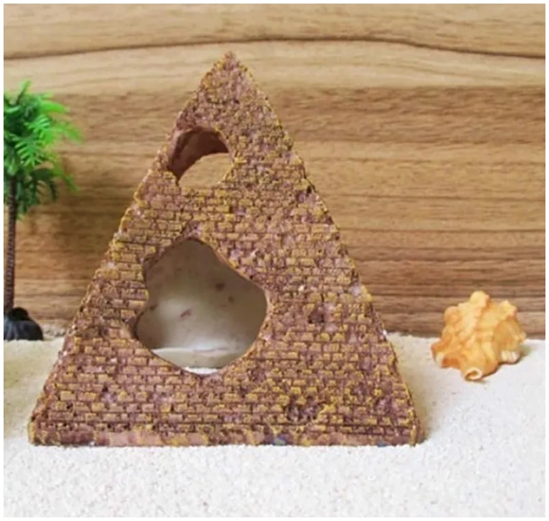 Afbeelding van Aquarium Decoratie - Ornamenten - Set van 3 - Pyramide - Egypte - Sfinx - Woestijn - c104 52c2 4f43 9b9c
