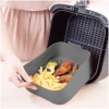 Afbeelding van HSXL - Bakvorm voor Airfryer Bakjes Siliconen - 1 Stuk - Vierkant 20CM - Bakpapier Alternatief - Accessoires
