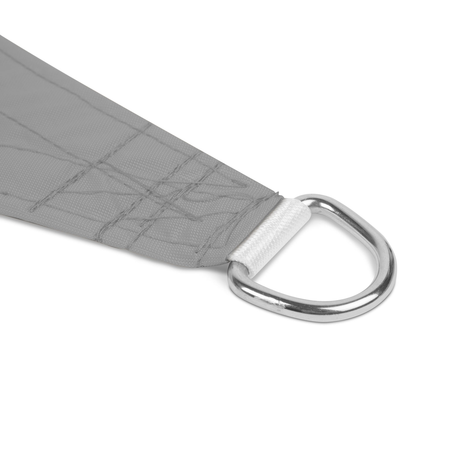 Afbeelding van Garden of Eden - Schaduwdoek Driehoek - 2x2x2m - Stevig Doek 160g/m² - Grijs - UV bestendig - Zonnescherm