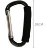 Afbeelding van Grote Karabijnhaak Tassenhaak voor Kinderwagen - Kinderwagenhaak XL 20cm - Kinderwagenaccesoires - BPK - c3c4