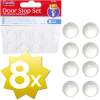 Afbeelding van Deurstoppers Zelfklevend Transparant - 8x - 18mm - Stootdopjes - Stootdoppen - Anti Slip Dopjes -
