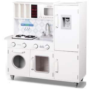 Afbeelding van Grote Houten Keuken Speelgoed - Speelkeuken - Kinderkeuken - Speelkeukentje - 86x30x87 cm - Wit - c5d6 60aa