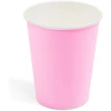 Afbeelding van Kartonnen Bekertjes Roze 250ml 12 stuks - Wegwerp Bekers - Feest/Verjaardag / Limonade Bekertjes - Feestjes -