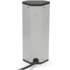 Afbeelding van DELIGHT - Inbouw Hoekstekkerdoos met 2X USB en 3 Stopcontacten - Hoek Stekkerdoos Zilver met Zwart - c65e