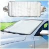 Afbeelding van MNC - Zonnescherm voorruit auto Buitenkant / Antivries Deken Auto XL - 200x70 CM - 4 Seizoenen - Voorruithoes