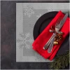 Afbeelding van Kerst Placemat - 6 stuks Placemats - Zilver Sneeuwvlokken - c783 ebf2 44a4 b01f 2326cb07d242