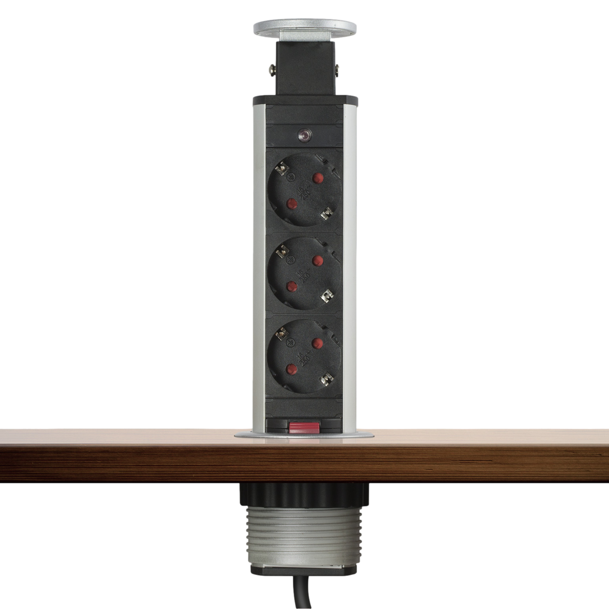 Afbeelding van DELIGHT - Inbouw Pop-Up Tafelblad Stekkerdoos met 3 Stopcontacten - Zilver - c8b7 1716 4bc1 8062 6eea3a6d4096