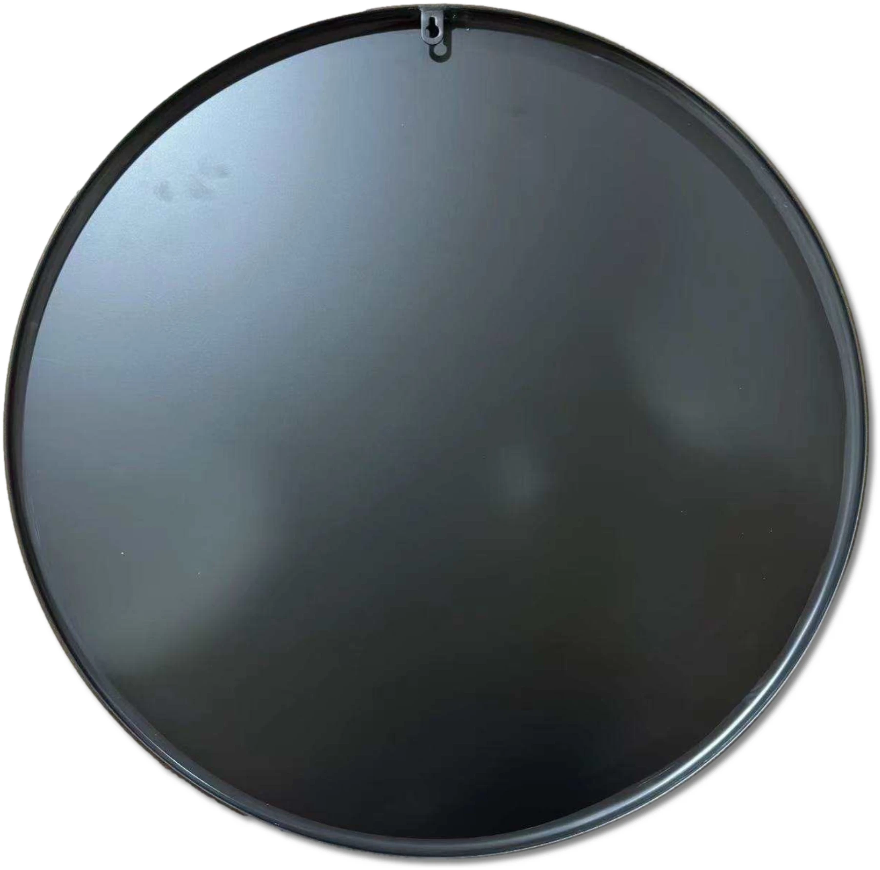 Afbeelding van HSXL - Spiegels - Luxe Ronde Spiegel Zwart - 60 cm Groot - Grote Wandspiegel 60cm Rond met Zwarte Rand -