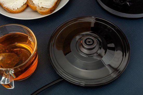 Afbeelding van Moderne Waterkoker Zwart Glans - met Retro Patroon - ca90 653d 4165 b30c 4df9c4f6d871