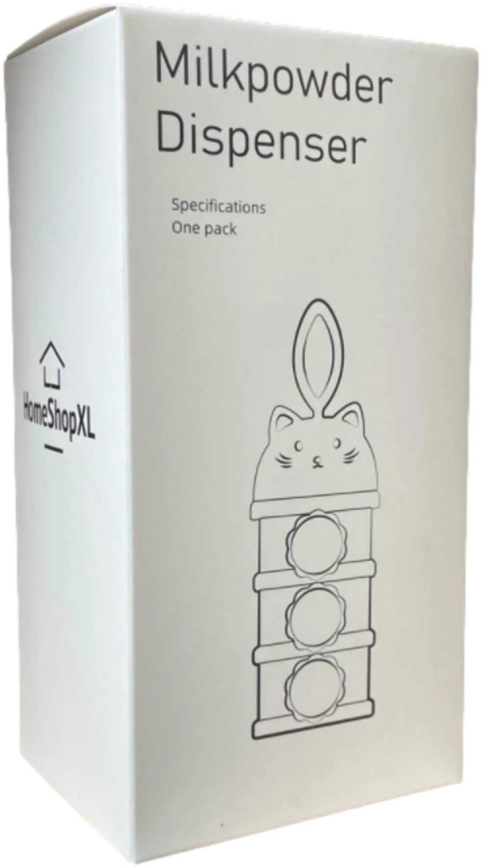 Afbeelding van HSXL - Melkpoeder Doseerdoosjes – Melkpoeder Toren – BPA Vrij – 3 Compartimenten – Roze –