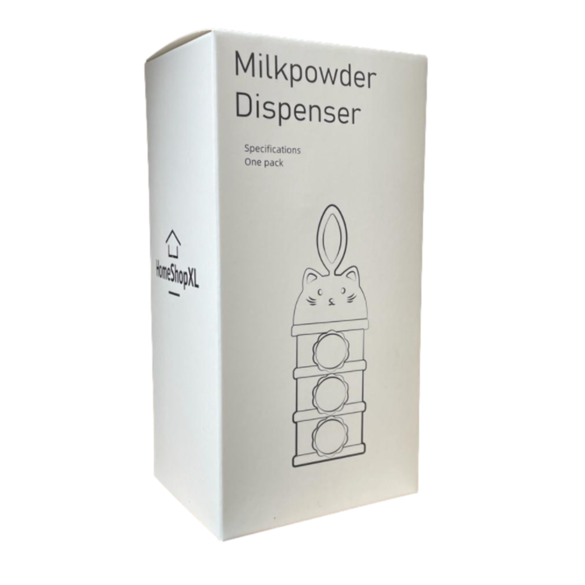 Afbeelding van HSXL - Melkpoeder Doseerdoosjes – Melkpoeder Toren – BPA Vrij – 3 Compartimenten – Groen –