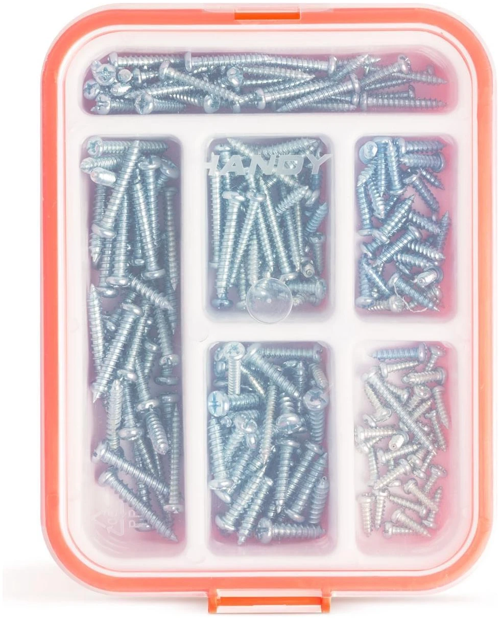 Afbeelding van Handy - Zelftappende Schroeven Assortiment - 3,5mm,4mm,5mm - Zelftappers Schroeven Set - 210 Stuks - cbe2