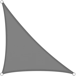 Afbeelding van Garden of Eden - Schaduwdoek Driehoek - 2x2x2m - Stevig Doek 160g/m² - Grijs - UV bestendig - Zonnescherm