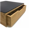 Afbeelding van Luxe Capsulehouder | Bamboe & Zwart Glas | Multifunctionele Cuphouder voor Dolce Gusto, Lavazza,