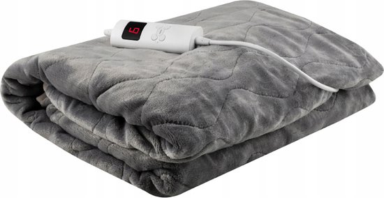 Afbeelding van Elektrische Deken - Iso trade - Elektrische Bovendeken - Warmte Deken - 2 Persoons - Timer - Machinewasbaar -