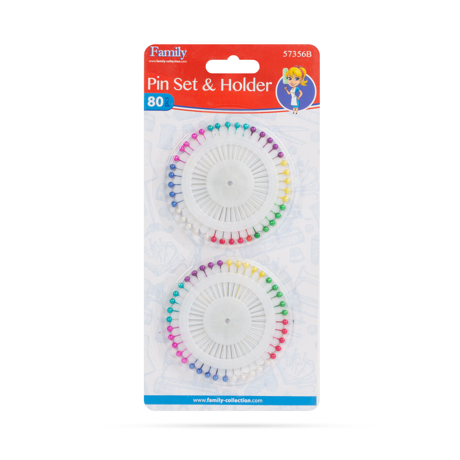 Afbeelding van Family Pound - Kopspelden - 2 doosjes gekleurde spelden - BPK - cfd7 2d4f 4fcf a269 847c4ca55851