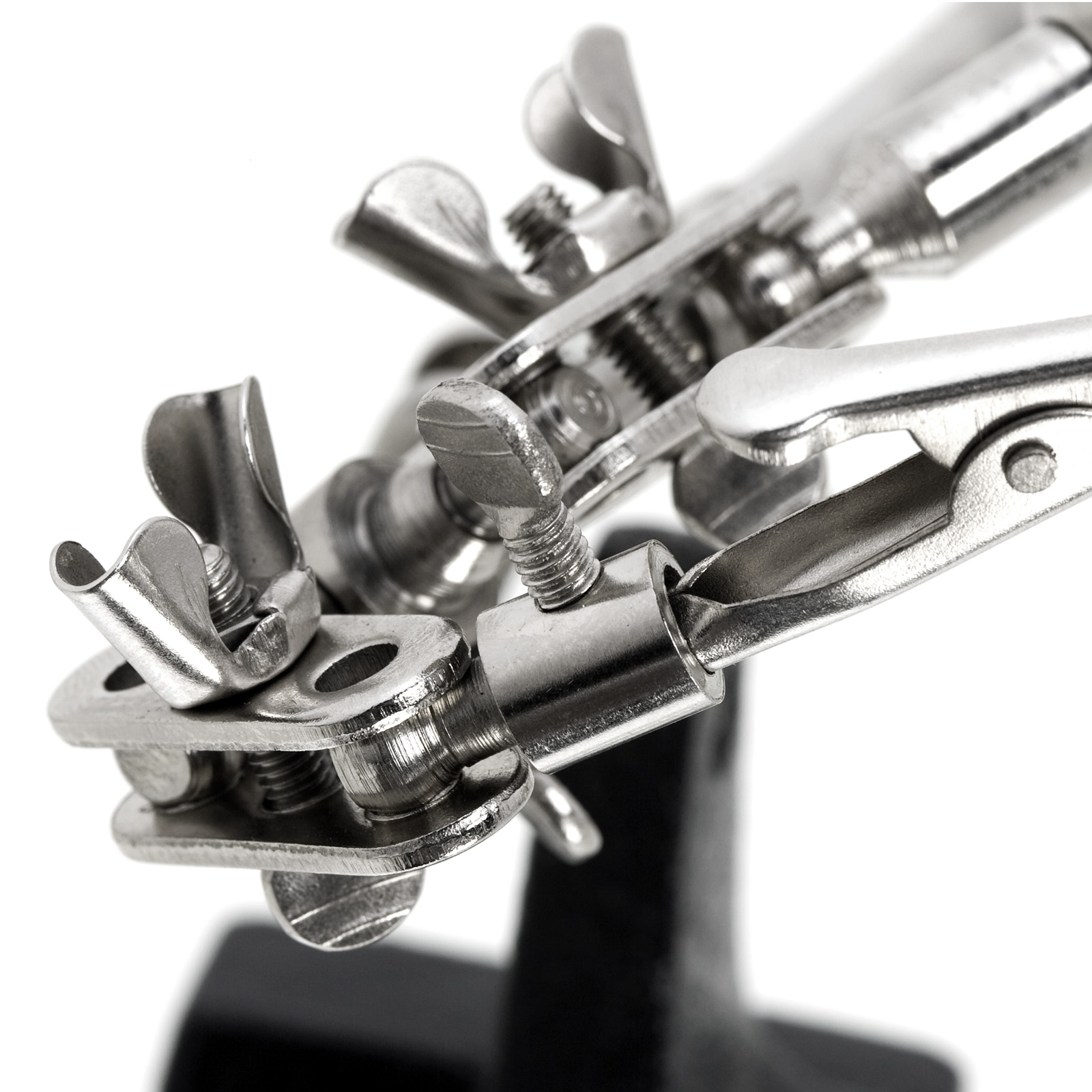 Afbeelding van Derde hand - Soldeerhulp - Loep - 3x vergroting - 2 krokodilklemmen - 2,5x 60MM - d240 13d4 464d 867d