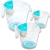 Afbeelding van Bewello Maatbeker Set met Schenktuit - 1 Liter / 500 ml / 250 ml - met Anti-Slip Ring op de bodem - 3 Stuks