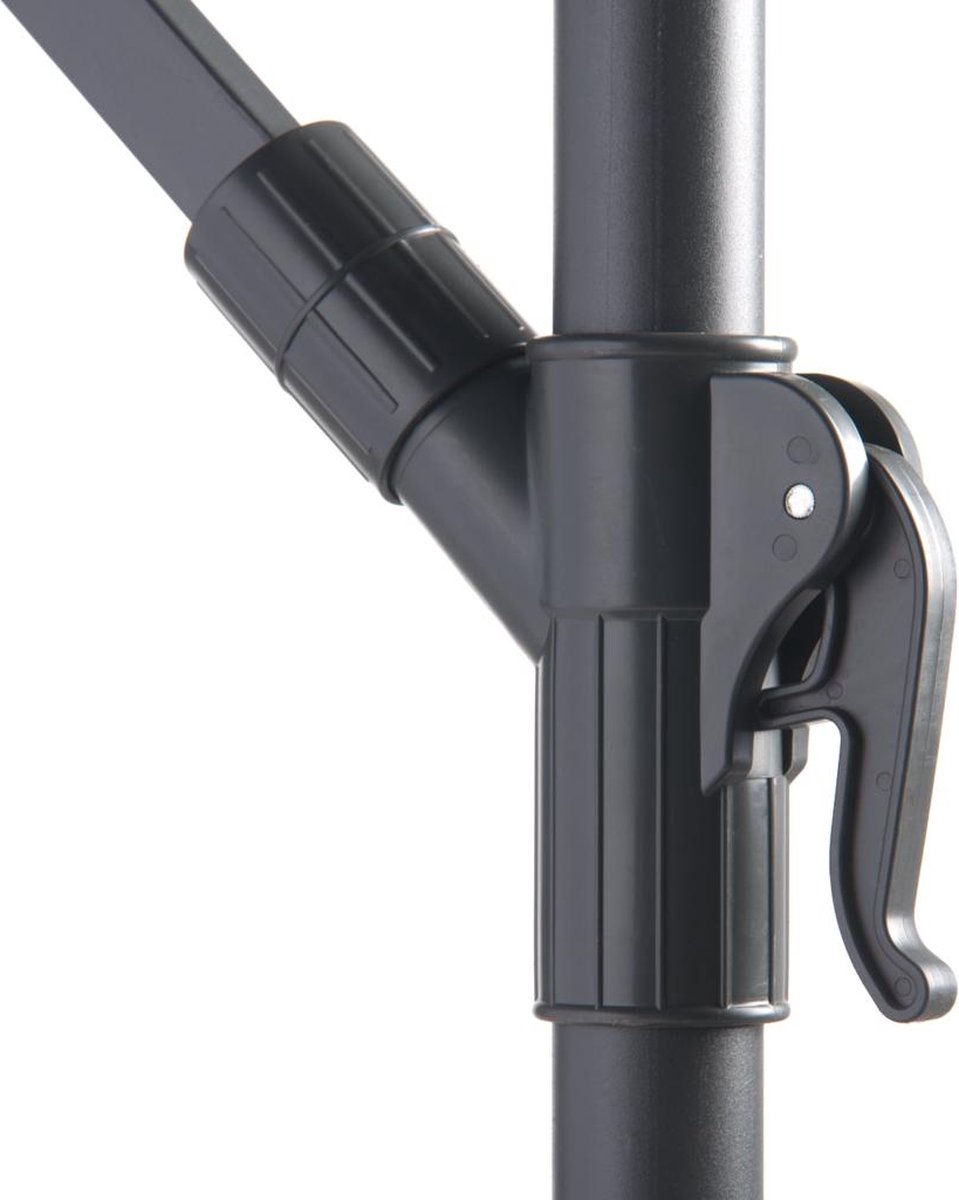 Afbeelding van Lifetime Garden Zweefparasol met Voet - Zwevende Parasol Kantelbaar - ⌀300 x 300 cm - Balkonparasol met