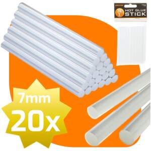 Afbeelding van Handy - Lijmpistool Vullingen - Lijmpatronen 7MM Rond - 100MM Lang - Lijm Patronen voor Lijmpistool O.A.