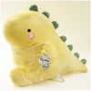 Afbeelding van Kussen Dinosaurus Knuffel - Dino Squish Plushie Kinderkussen - Kind Knuffelkussen Zachte Plush - 40cm - Geel