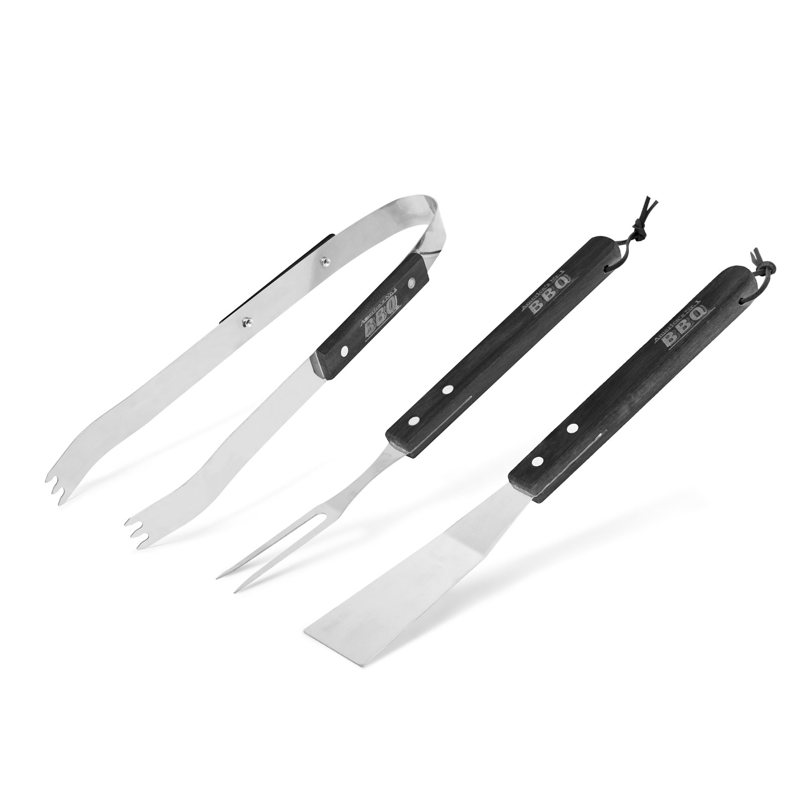 Afbeelding van BBQ Set - Spatel - Barbecue Tang - BBQ vork - Set van 3 - Hoogwaardig materiaal - da00 ba05 4682 b585