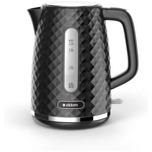 Afbeelding van Waterkoker Retro - ELDOM - Zwart Glans - 1.7 Liter - Model 2023 - BPA vrij - de78 c54f 4953 ab53 982c0bd2d898